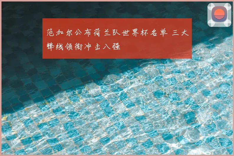 范加尔公布荷兰队世界杯名单 三大锋线领衔冲击八强